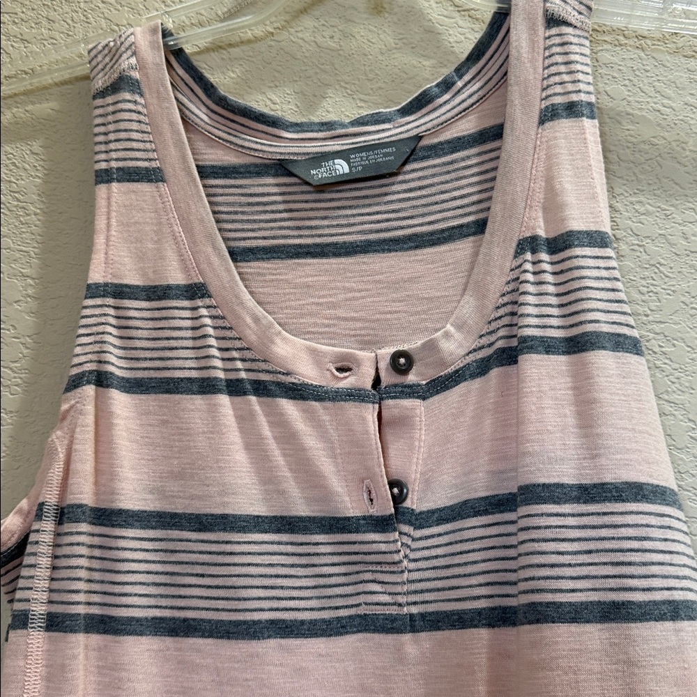 The North Face Pink And Gray Striped Dress Small View 3